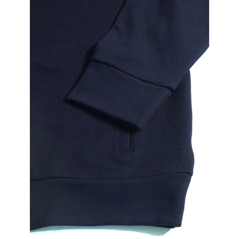 32 Degrees Mens XL Full Zip Stretch Hoodie Midweight Textured Jacket Pocket Blue